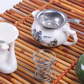 Bahar paslanmaz çelik çay süzgeçler çay süzgeci filtre tutucu Drinkware Aksesuarları F20174018