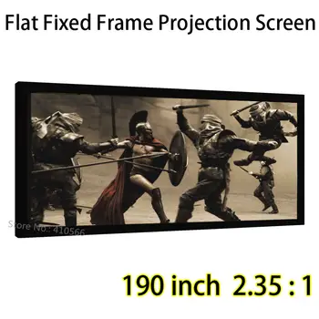 Büyük Ön Projeksiyon Ekranı 190inch 2. 35x1 Oranı Sabit Çerçeve Ekranları Yüksek Kazançlı Kumaş Özelleştirilebilir Boyut