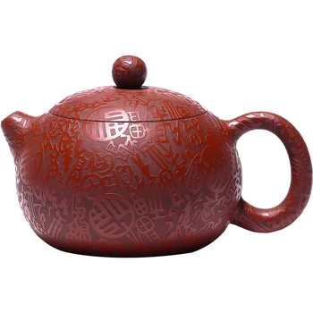 Demlik Yixing ham cevher Dahongpao mor kum pot saf el yapımı ünlü Baifu Xishi pot ev çay demleme seti
