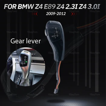 Otomatik Modifiye Siyah Facelifted Yedek Led Vites Topuzu BMW 2009-2012 Için E89 Z4 2.3 i 3.0 i LHD Karbon Fiber Desen